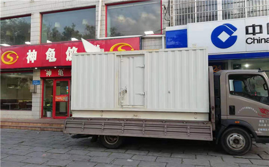 湾岭镇出租发电机施工案例